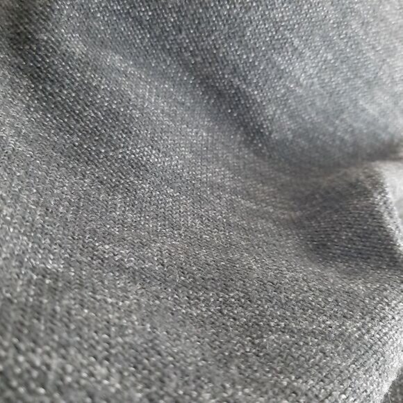 BENCH Moto Biker Full Zip Jacket Woven Fabric Fleece Lined Grey Sz M Flawed - Picture 11 of 16